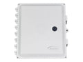 AccelTex ATS-00108 12x10x6 Polycarbonate Enclosure, Solid Door, Key Lock, Non-Configured
