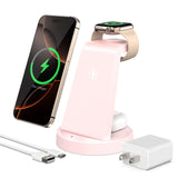 For Iphone Charger Stand: 3 In 1 Wireless Charger For Apple Iphone 17 16E 16 15