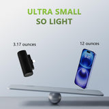 5000Mah Mini Portable Charger With Built-In Type C Connector, 5V 2.4A Usb-C Outp