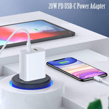Usb C Charger Block, Dual Port Type C Wall Charger Fast Charging 20W Power Adapt