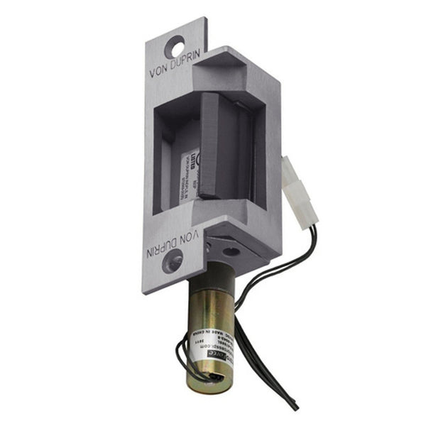 Von Duprin 6211 24V US32D Mortise or Cylinder Electric Strike, 24V DC, Polished Stainless Steel