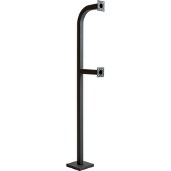 PEDESTAL PRO 64-9C-DSP 64" Dual Height Gooseneck Pedestal - Single Channel