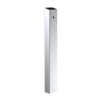Pedestal Pro 64TOW-DORM-01-304 47" Stainless Pedestal - Dormkaba Saflok SR surface reader.
