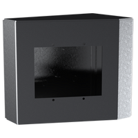 PEDESTAL PRO 66HOU-AXIS-01-304 6" x 6" Portrait Wedge Stainless Housing fits Axis I8016-LVE intercom