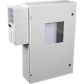 STI EM362408WA Metal Protective Cabinet with Window, A/C and Heat, 36"H 24"W 08"D
