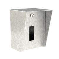 PEDESTAL PRO 68HOU-PPRO-03-304 6x8 Stainless Housing - Single Gang Mullion Cutout