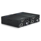 Blustream HEX70SL-KIT Slimline HDBaseT Extender Set, Bi-directional IR and Bi-directional PoC, includes (1) HEX70SL-TX Transmitter, (1) HEX70SL-RX Receiver