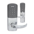 Schlage AD-400-993S-70-MT-RHO-626-L-RHR-4B-1 3/4 Networked Wireless Electronic Lock, Exit Trim SVR, Storeroom Function, 125 kHz, 13.56 MHz, NFC, Rhodes Lever, Right Hand Reverse, Satin Chrome