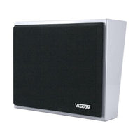 Valcom V-1071 Two-Way 8" Angled Metal Wall Speaker Talkback, Gray