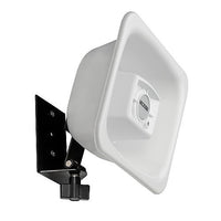 Valcom V-1080-W One Way 3W Amplified FlexHorn with Mounting Bracket, White