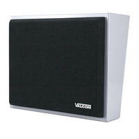 Valcom VIP-430A One-Way/Talkback IP Metal Wall Speaker, Black Grille, Gray