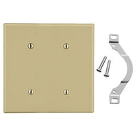 Hubbell P24I Wallplate 2-Gang Strip Mount
