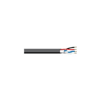 West Penn D25350BK1000 22-1 18/2 Media Control Cable, Shielded Unshielded, Plenum, 1000', Black