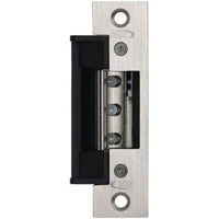 RCI 7114 7 Series Centerline Electric Strike, Fail Secure, 12VDC, 1-1/4"W x 4-7/8"H, Brushed Stainless Steel