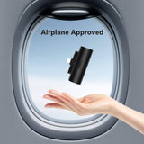 5000Mah Mini Portable Charger With Built-In Type C Connector, 5V 2.4A Usb-C Outp