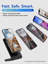 - Iphone Charger Stand, Fast Magnetic Wireless Charger For Iphone 17/16/15/14/13