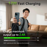 5000Mah Mini Portable Charger With Built-In Type C Connector, 5V 2.4A Usb-C Outp