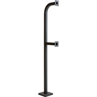 PEDESTAL PRO 72-9C-DSP 72" Dual height Steel Pedestal - Single Channel