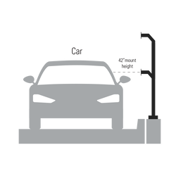 PEDESTAL PRO 72-DSP-3-12-12 72" Heavy Duty Dual Height Pedestal for Semi Trucks