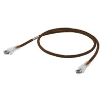Hubbell HC6BN07SP CAT6 NEXTSPEED Patch Cord, Secure Boot, 7'L, Brown