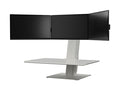 Humanscale QSE2TMW QuickStand Eco Portable Sit/Stand Solution for Triple Monitors in White