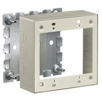Hubbell HBL57482IVA HBL500/700/750 Series 2-Gang Standar Depth Box, Ivory