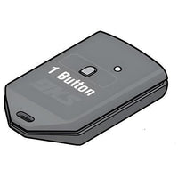 DoorKing 8066-080 Microclick Transmitter, 1-Button, Gray