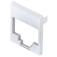 Hubbell SJFW Colored Face for HJS Series Jacks, 100-Pack, White