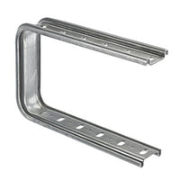 Hubbell HBTUCB6 Wire Basket Tray, Under Floor Tray, C-Shaped, 12" Tray, Tiered, Pre-Galvanized