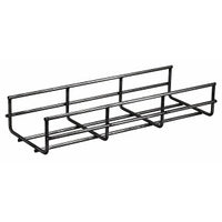 Hubbell HBT0208BK Wire Basket Tray, 2"H 8"W x 118"L, Black, Round