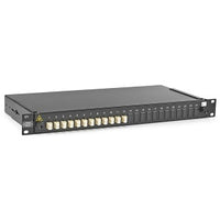 Hubbell FER48LCDSM FER Rack Mount Interconnect Enclosure, 1U, 24 LC-Duplex, 48-Port Blue, Zirconia