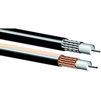 West Penn 810BK1000 RG-213 Coaxial Cable, RG213/U Type 50 Ohm Non-Plenum, 12AWG, 100% Aluminum Foil +95% Tinned Copper Braid, 1000' (304.8m) Reel, Black