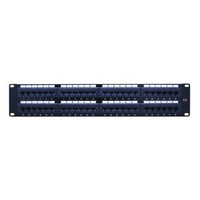 Vanco 820668 CAT6 Patch Panel, 2U, 48-Port