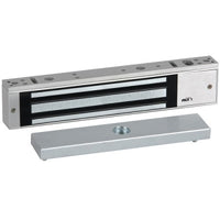 RCI 8371 Surface Single MiniMag Electromagnetic Lock, Door Status Sensor Outswing Doors, 750 lb, Brushed Anodized Alumin