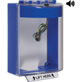 STI 13230NB Universal Stopper Dome Cover, Surface Mount, Label Hood with Horn and Relay, No Label, Blue