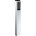 Pedestal Pro 84TOW-AIPH-11-304 47" Stainless Tower, Aiphone JP-DVF-RP10 & -HID, IX-DVF-2RA & -P