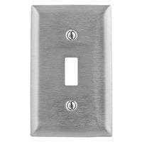 Hubbell SS1C Wallplate 1-Gang 347V Switch, Stainless Steel