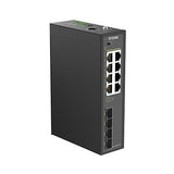 D-Link DIS-210G-12P 12-Port Industrial Gigabit Smart Managed PoE+ Switch with (4) SFP