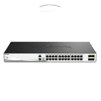 D-Link DXS-3130-28 24-Port 10G Layer 3 Stackable Aggregation Managed Switch, Layer 2+, PoE++