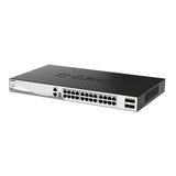 D-Link DXS-3130-28 24-Port 10G Layer 3 Stackable Aggregation Managed Switch, Layer 2+, PoE++