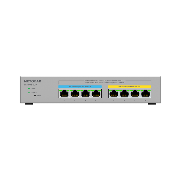 Netgear MS108EUP-100NAS Multi-Gigabit Ethernet Plus Switch