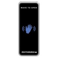 RCI 910NTC Dual Technology Narrow Touchless Switch, Wave to Open with Waving Hand Logo