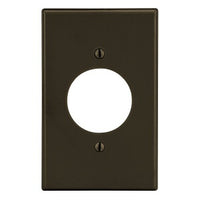Hubbell P720 1-Gang Wall Plate With 1.60" Opening, Black