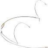 Countryman H6DW5LSR H6 Directional Headset Microphone, Light Beige, Connector Code SR