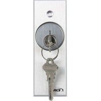 RCI 960 Tamper-Resistant Key Switch, Maintained, Brushed Anodized Aluminum