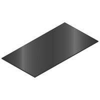Hubbell HBTINSM04BK Wallplate, Accessories Insert, 60" Long, 4" Wide, Black