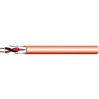 West Penn 975RD1000 18/2 Solid Shielded FPLR Fire Alarm Cable, 1000' (304.8m) Reel, Red