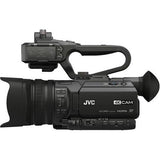JVC GY-HM170U GY-HM170 4KCAM Compact Professional Camcorder with Integrated 12x Optical Zoom Lens and Top Handle Audio Unit