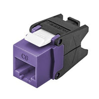 Hubbell HJU6P24 CAT6 Jack with Cobra-Lock Termination