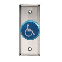 RCI R991NBPTD9 Narrow Pneumatic Button, Handicap Accessible, Blue